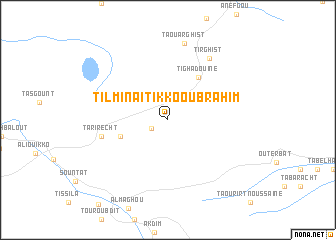 map of Tilmi nʼ Aït Ikko Ou Brahim