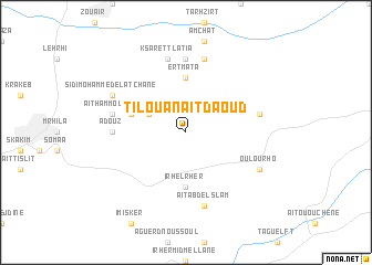 map of Tiloua nʼAït Daoud