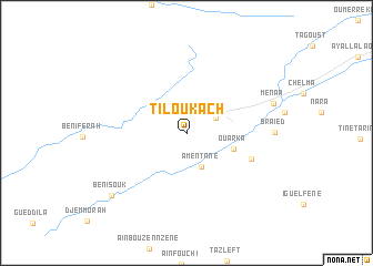 map of Tiloukach