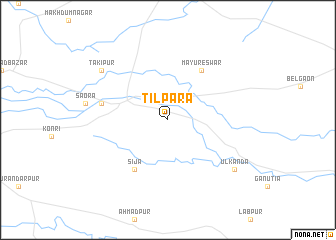 map of Tilpāra