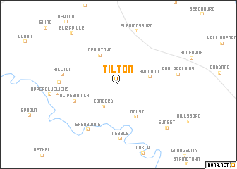 map of Tilton