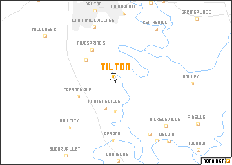 map of Tilton