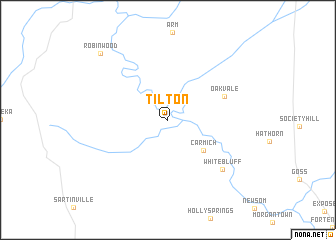 map of Tilton