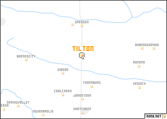 map of Tilton