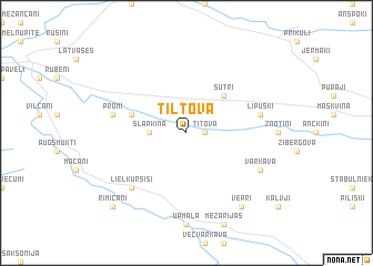 map of Tiltova