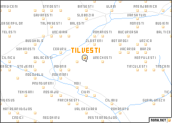 map of Tîlveşti