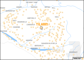 map of Tilwāri