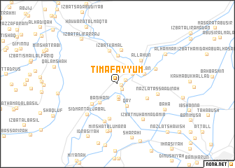 map of Ţimā Fayyūm