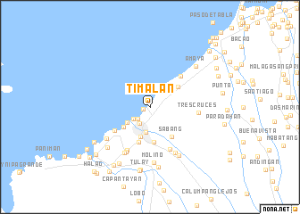 map of Timalan