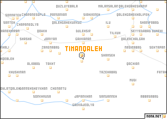 map of Tīmān Qal‘eh