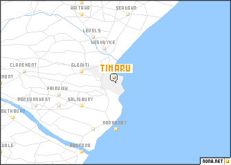 map of Timaru