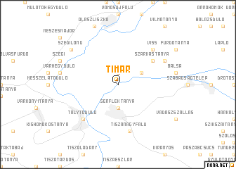 map of Timár