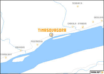 map of Timasova Gora