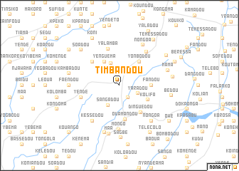 map of Timbandou