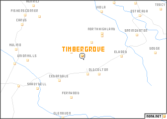 map of Timber Grove