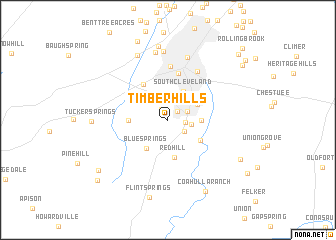 map of Timber Hills