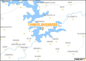 map of Timber Lake Manor