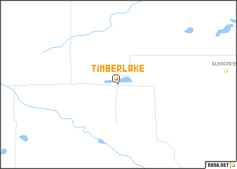 map of Timber Lake