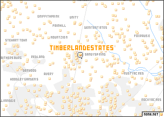 map of Timberland Estates