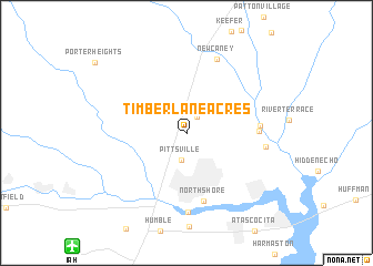 map of Timberlane Acres