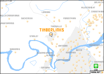 map of Timberlinks