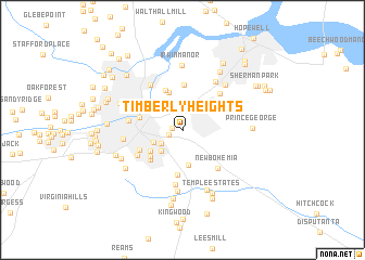 map of Timberly Heights