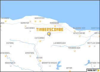 map of Timberscombe