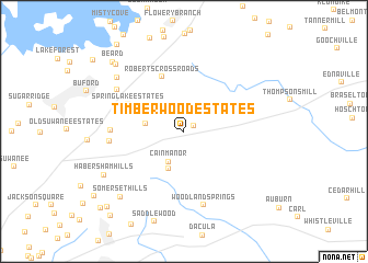 map of Timberwood Estates