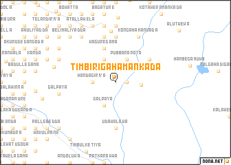 map of Timbirigahamankada