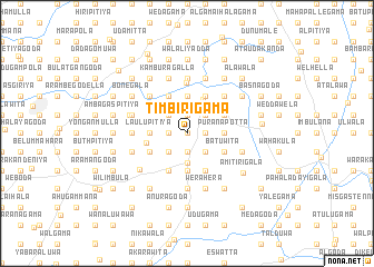 map of Timbirigama