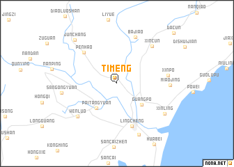 map of Timeng
