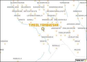 map of Timeo Lyambwesha