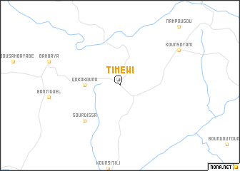 map of Timéwi