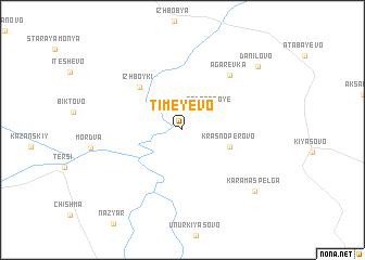 map of Timeyevo