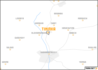 map of Timinka