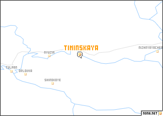 map of Timinskaya