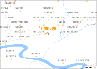 map of Timirëvo