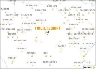 map of Timlilt Zouiat