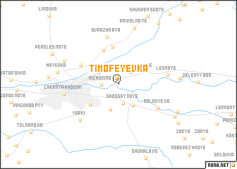 map of Timofeyevka