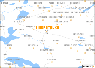 map of Timofeyevka