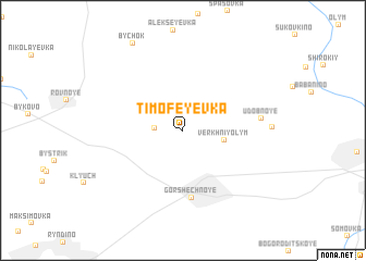 map of Timofeyevka