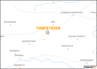map of Timofeyevka