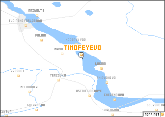 map of Timofeyevo