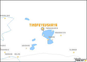 map of Timofeyevskaya