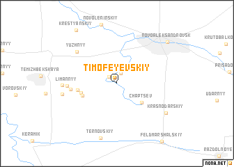 map of Timofeyevskiy