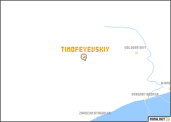 map of Timofeyevskiy