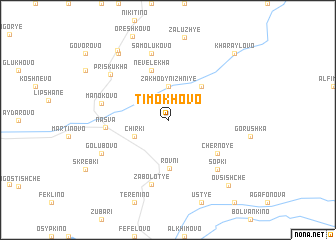 map of Timokhovo