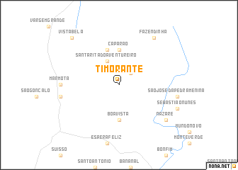 map of Timorante