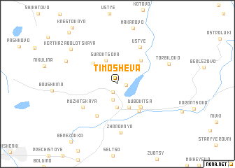 map of Timoshëva