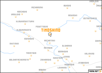 map of Timoshino